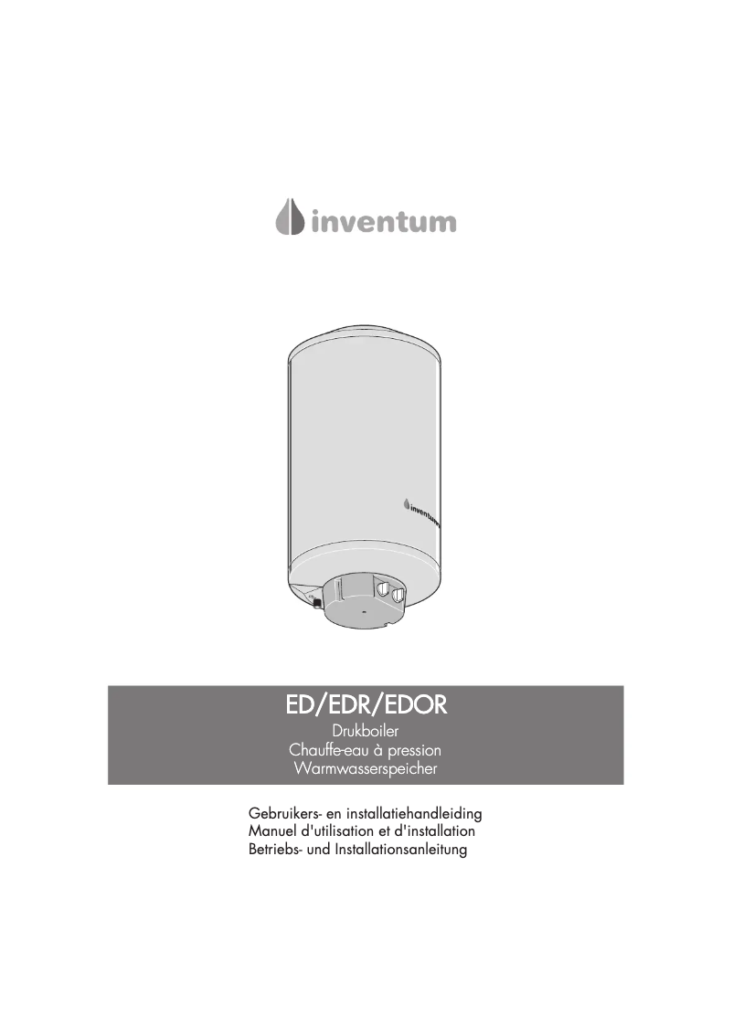 Page 1 de la notice Manuel utilisateur Inventum EDR 50