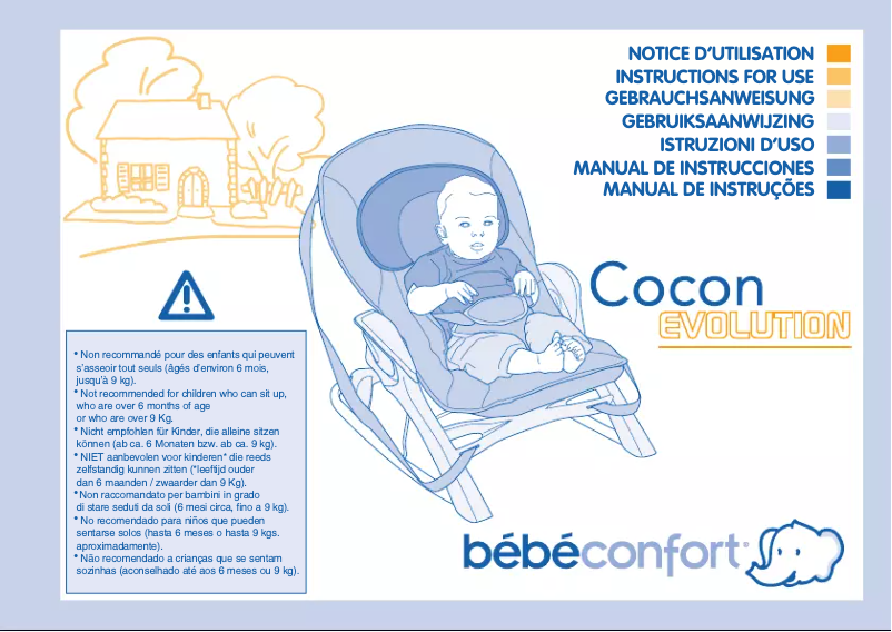 Page 1 de la notice Manuel utilisateur Bebe Confort Cocon Evolution