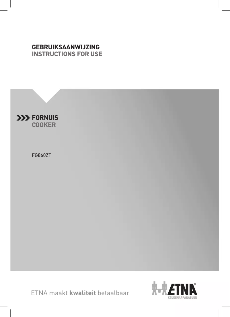 Image de la première page du manuel de l'appareil FG860ZT