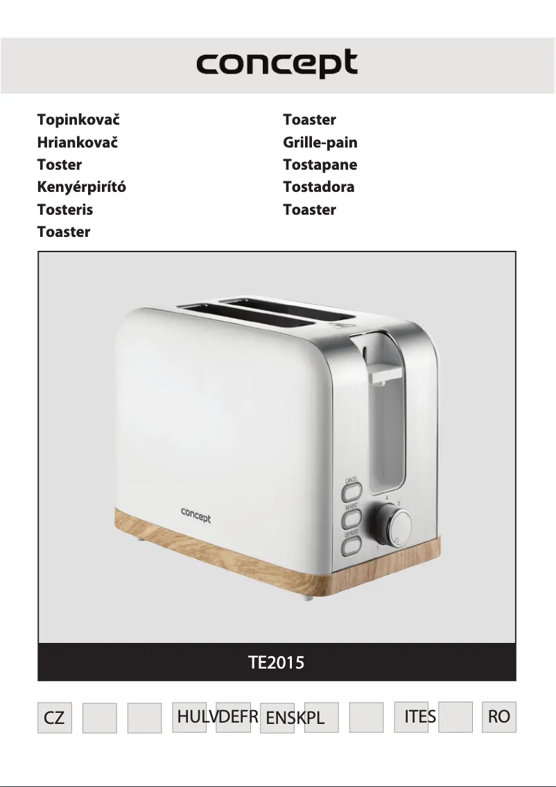 Image de la première page du manuel de l'appareil TE2015