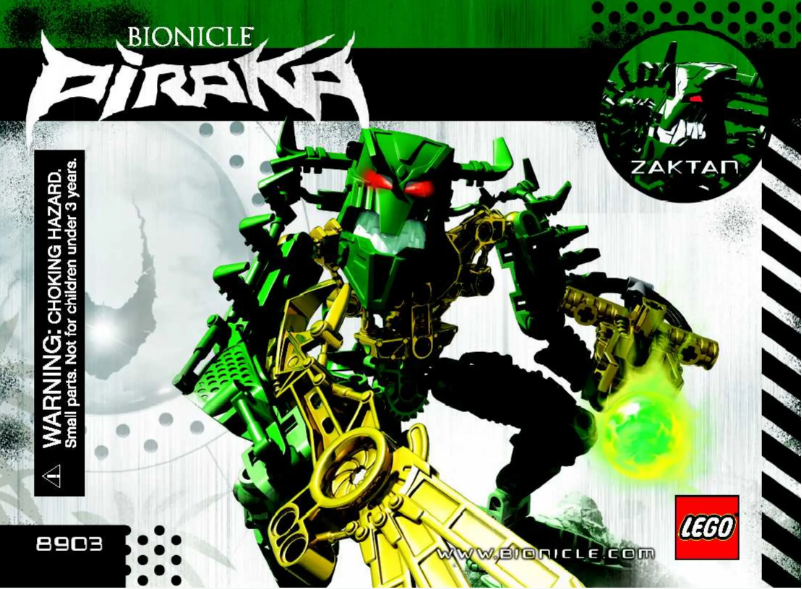 Page n°1 - Manuel utilisateur Lego Bionicle 8903