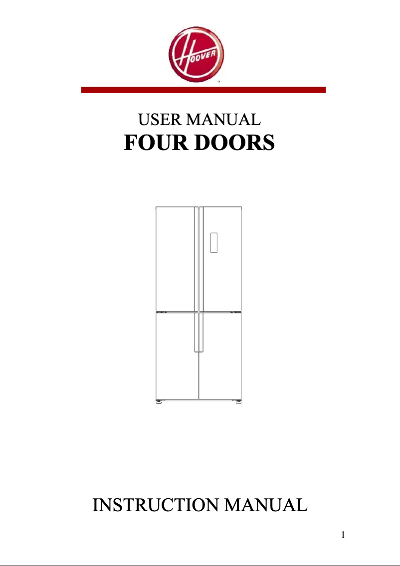 Página 1 del manual Manual de usuario Hoover HFDN 180 UK