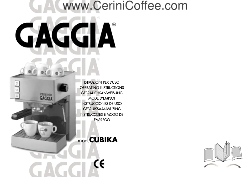 Page 1 de la notice Manuel utilisateur Philips Saeco Cubika