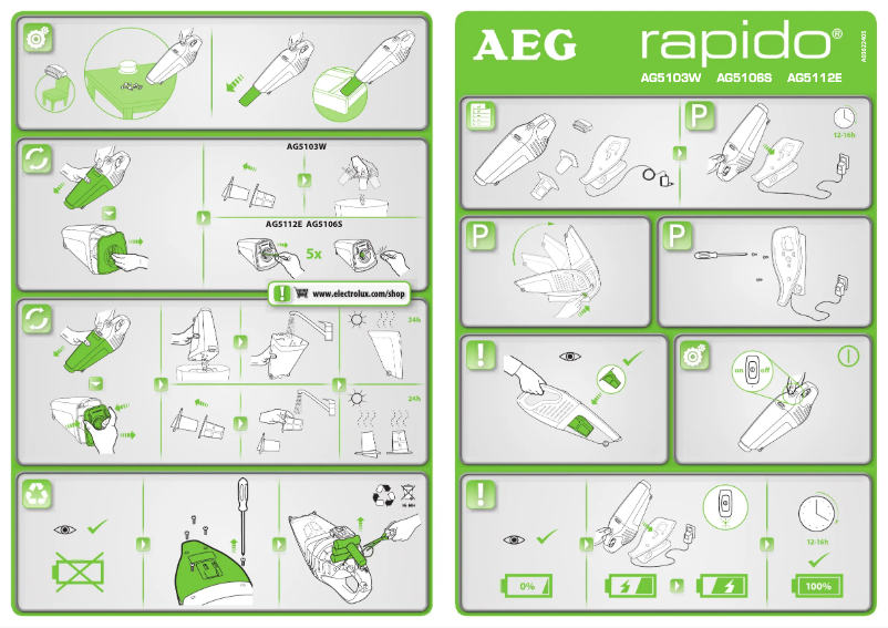 Page n°1 - Manuel utilisateur AEG AG5112