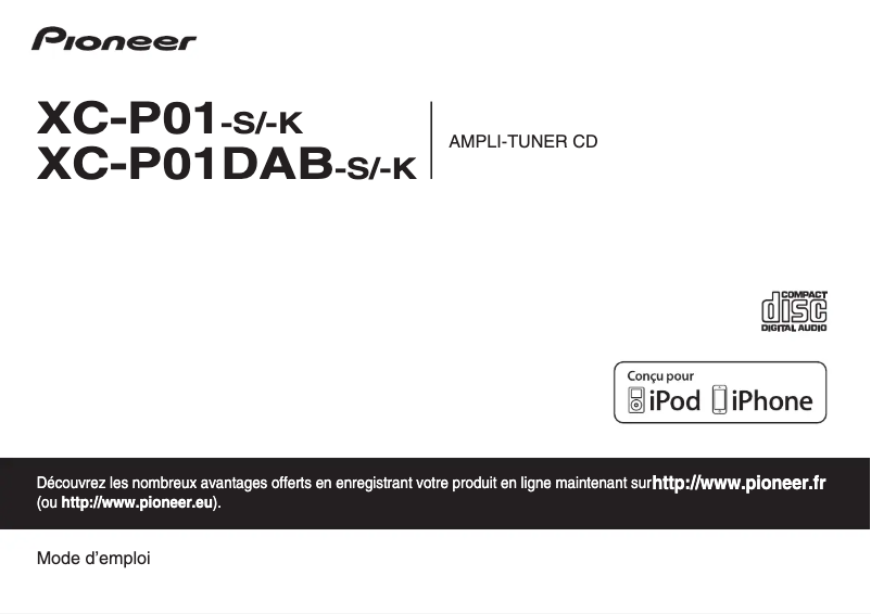 Page n°1 - Manuel utilisateur Pioneer XC-P01-DAB-S-K