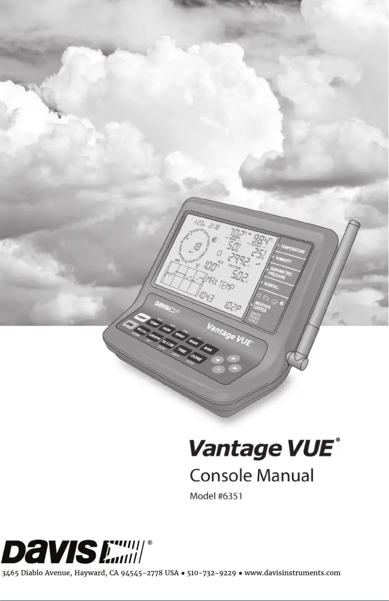 Page n°1 - Manuel utilisateur Davis DAV-6351