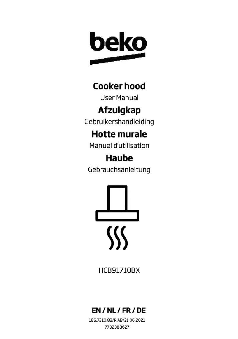 Page 1 de la notice Manuel utilisateur Beko HCB91710BX