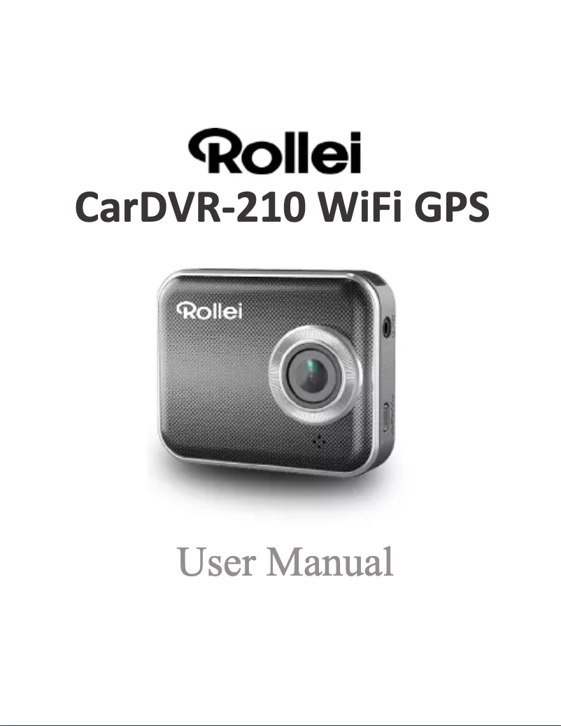 Image de la première page du manuel de l'appareil CarDVR-210