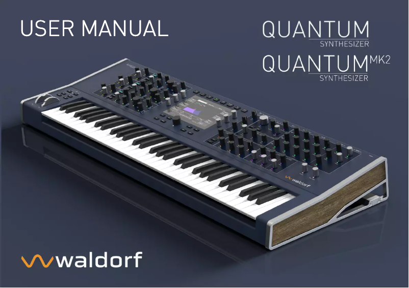 Page n°1 - Manuel utilisateur Waldorf Quantum MK2