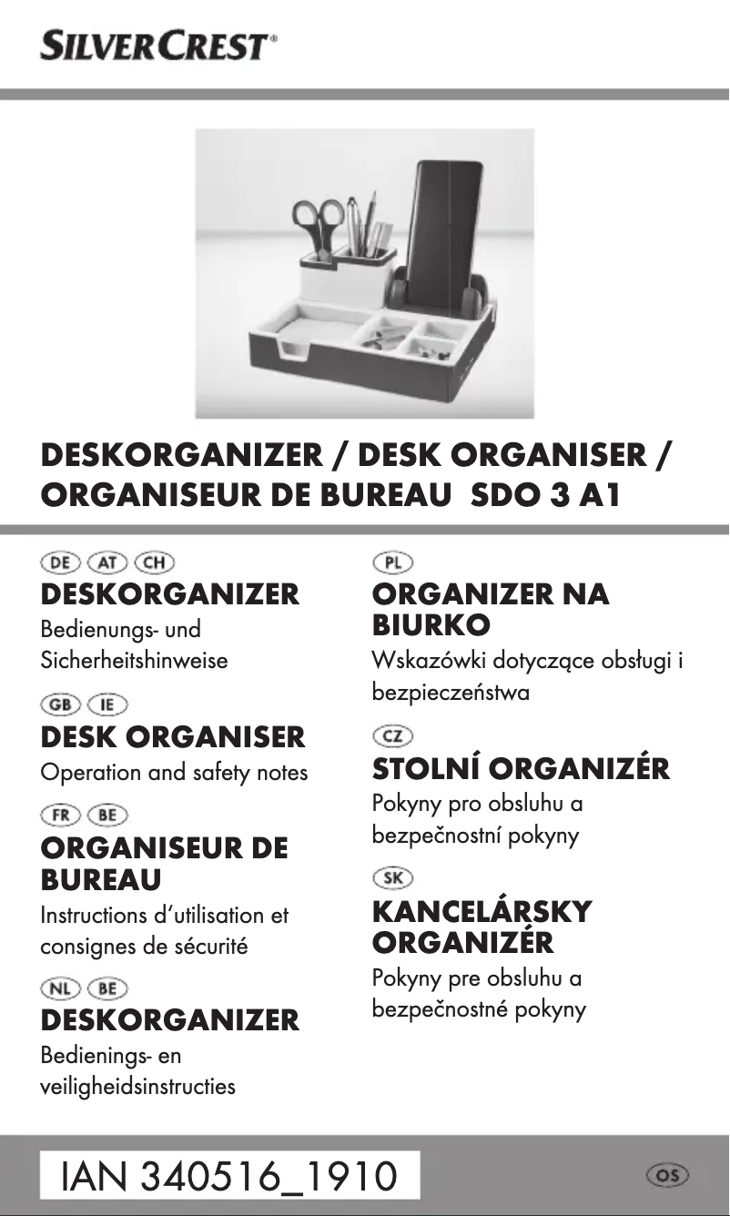Image de la première page du manuel de l'appareil SDO 3 A1