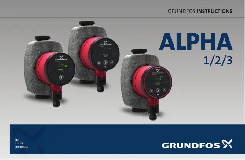 Página 1 del manual Guía de inicio rápido Grundfos Alpha3