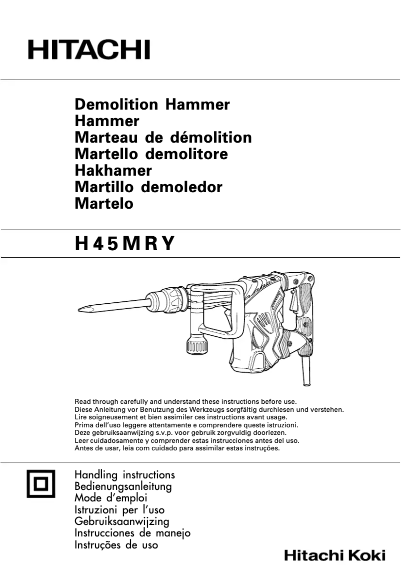 Page n°1 - Manuel utilisateur Hitachi H 45MRY