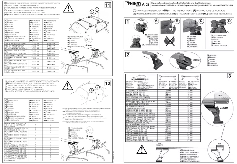 Page 1 de la notice Manuel utilisateur Twinny Load A 02