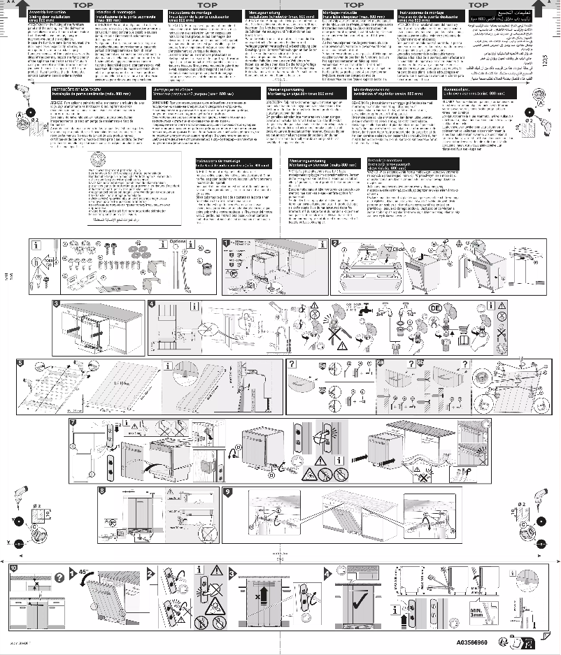 Page 1 de la notice Guide d'installation Electrolux EEM48330L