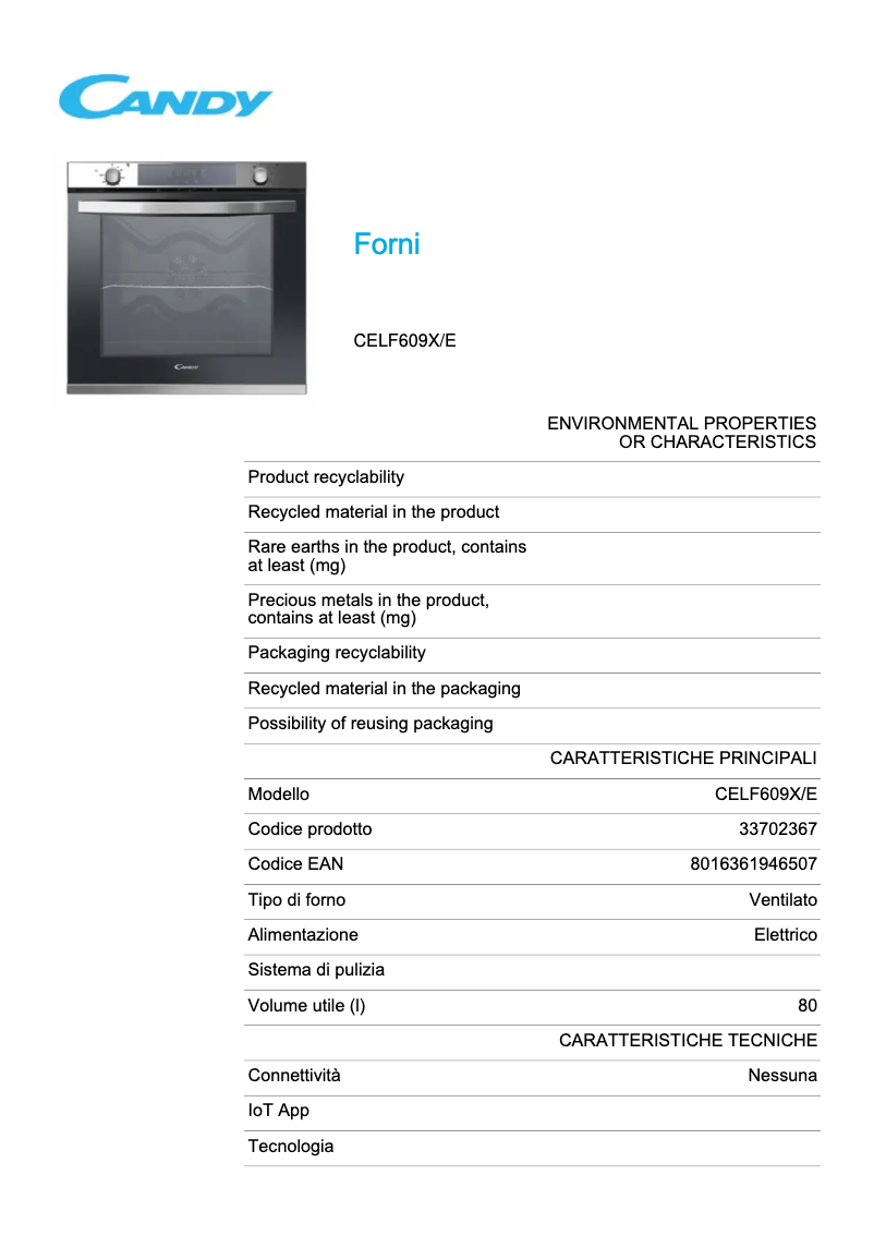 Image de la première page du manuel de l'appareil CELF609X/E