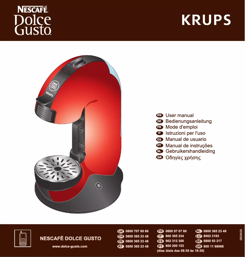 Page n°1 - Manuel utilisateur Krups Nescafé Dolce Gusto Fontana