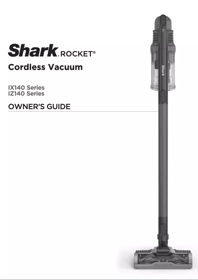 Page 1 de la notice Manuel utilisateur Shark Rocket IX141