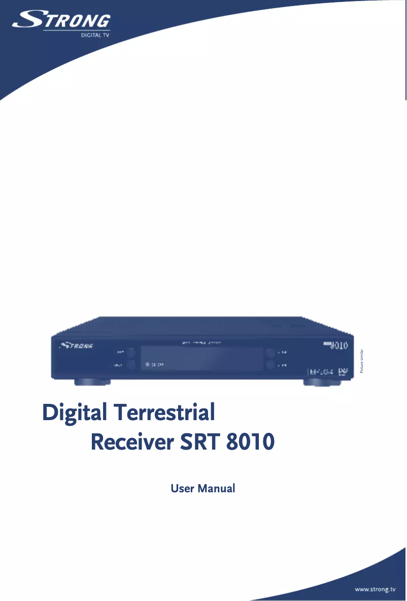 Page n°1 - Manuel utilisateur Strong SRT 8010