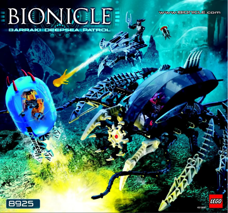 Page n°1 - Manuel utilisateur Lego Bionicle 8925