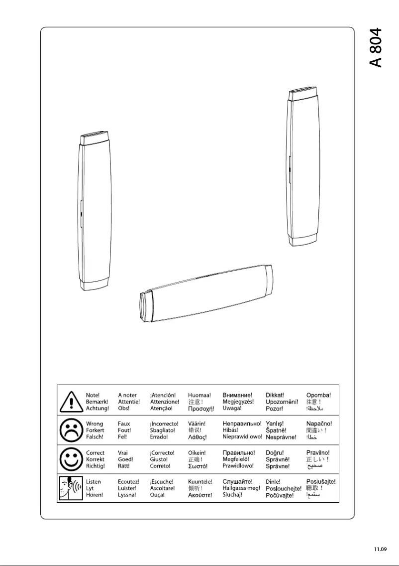 Page 1 de la notice Manuel utilisateur Jamo A 804