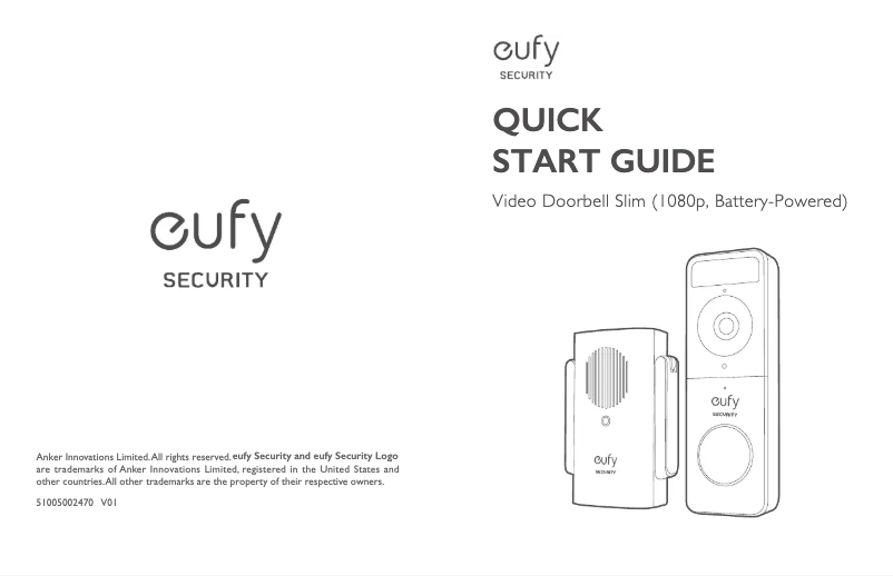 Página 1 del manual Manual de usuario Eufy Video Doorbell Slim