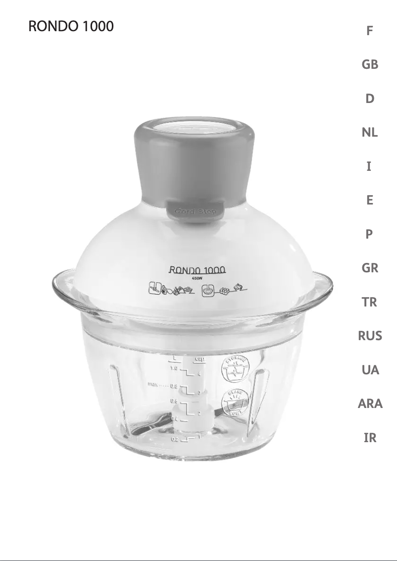 Page 1 de la notice Manuel utilisateur SEB MB5031