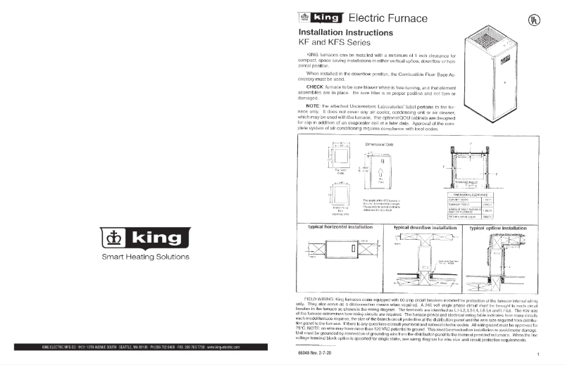 Page n°1 - Manuel utilisateur King ECO2S KFS2415-1-2S1-ECM