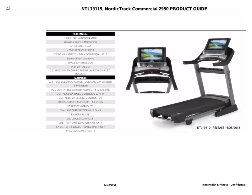 Página 1 del manual Manual de usuario NordicTrack Commercial 2950