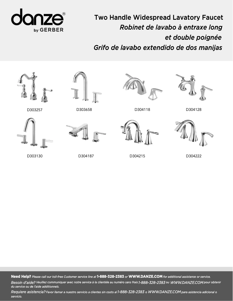 Página 1 del manual Manual de usuario Danze D303257