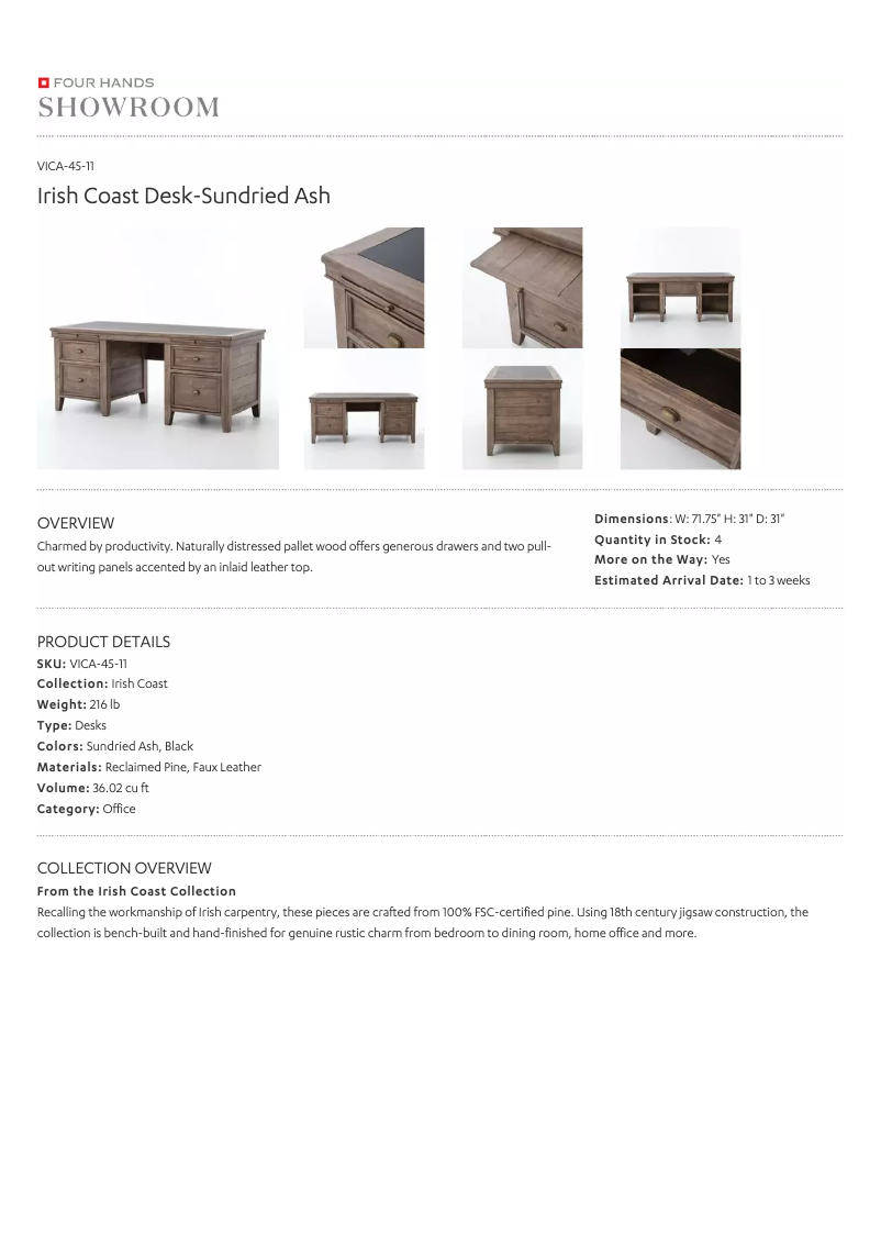 Image de la première page du manuel de l'appareil Irish Coast VICA-45-11