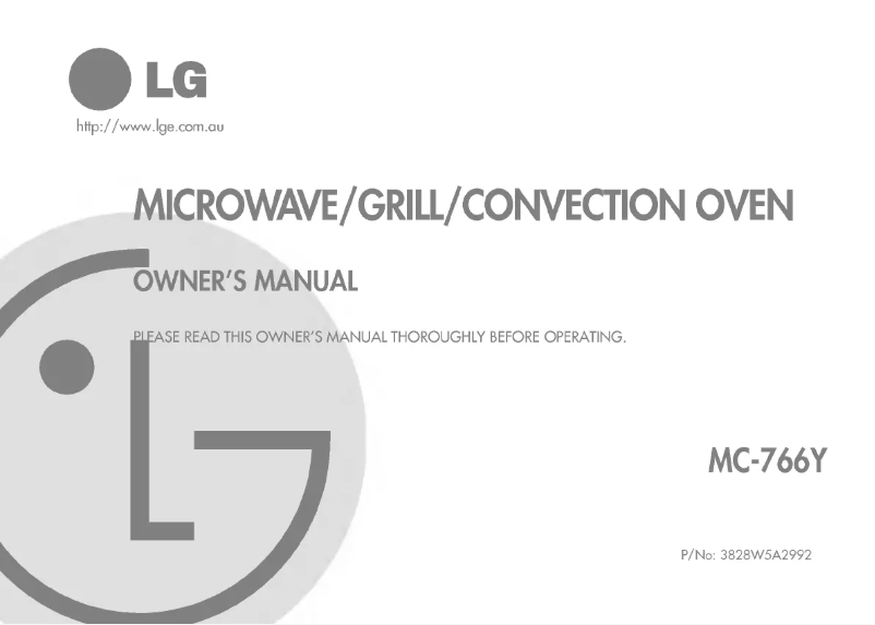 Page 1 de la notice Manuel utilisateur LG MC-766Y