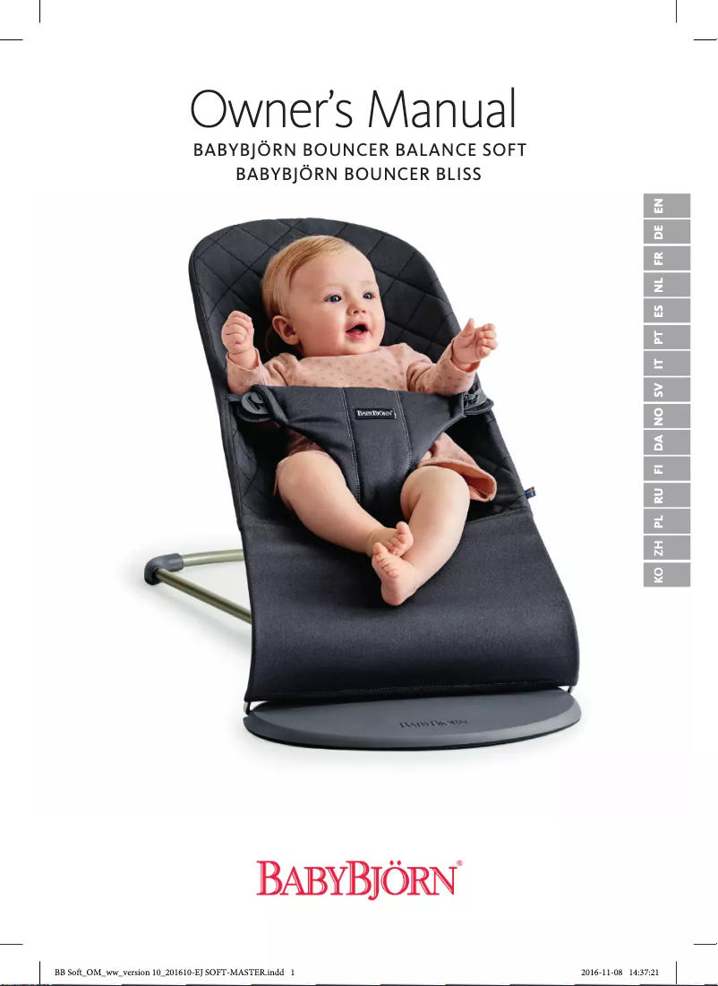 Page n°1 - Manuel utilisateur BabyBjörn Bouncer Bliss