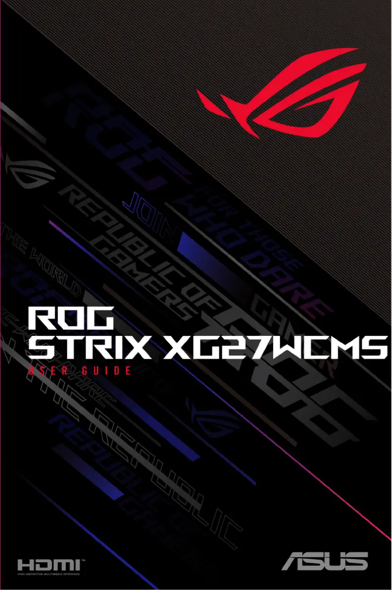 Page 1 de la notice Manuel utilisateur Asus ROG Strix XG27WCMS
