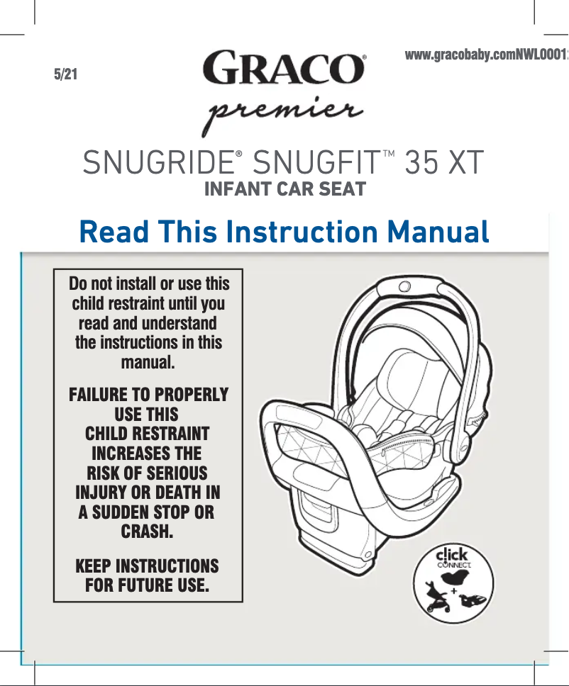 Page 1 de la notice Manuel utilisateur Graco Premier SnugRide SnugFit 35 XT