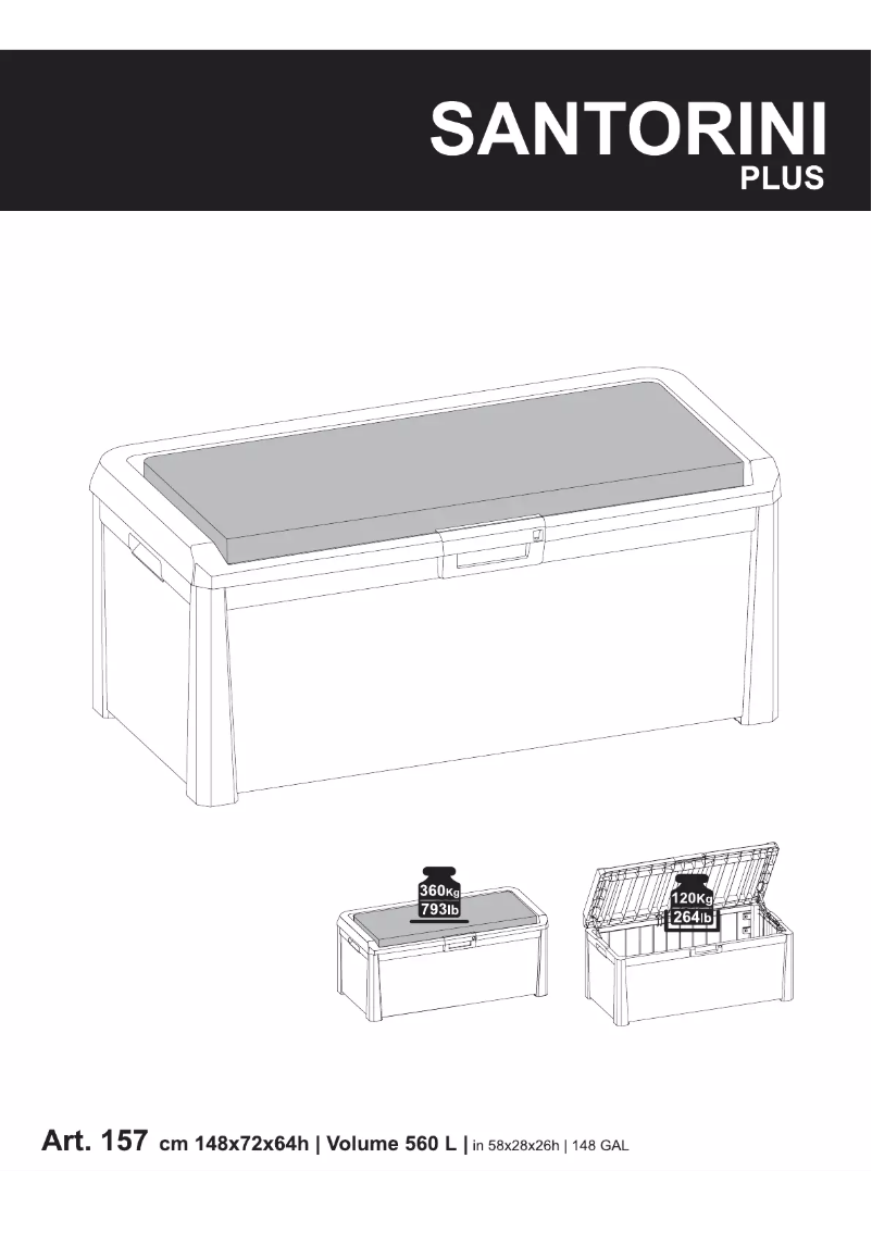 Page n°1 - Manuel utilisateur Toomax Santorini Plus