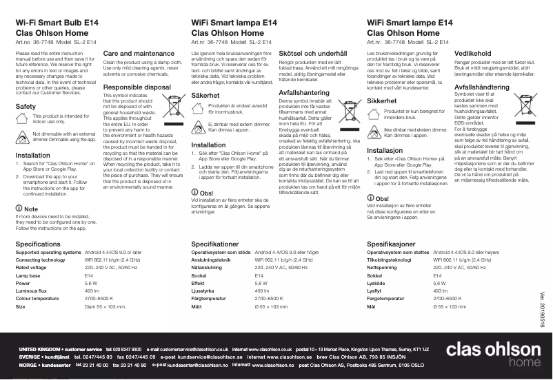 Page n°1 - Manuel utilisateur Daresay SL-2