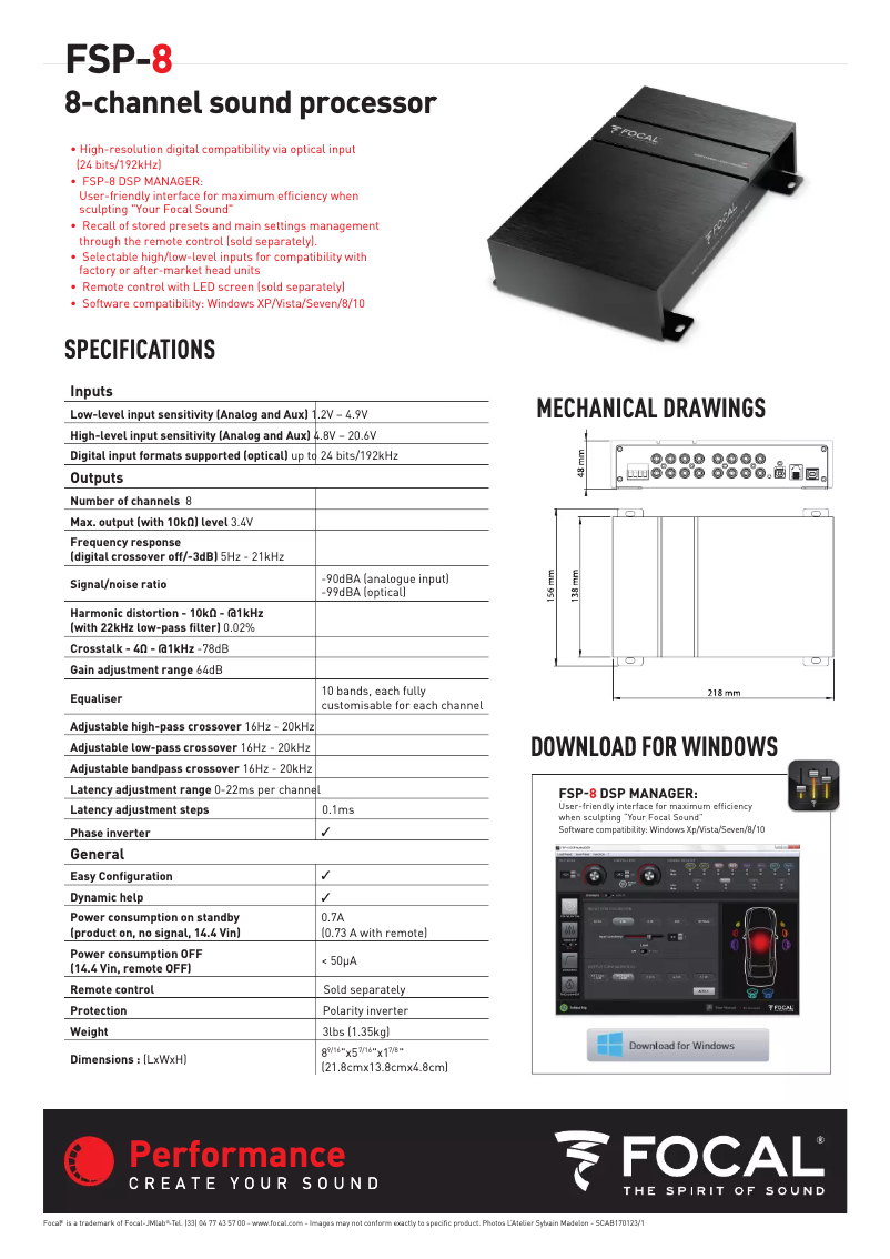 Image de la première page du manuel de l'appareil FSP-8