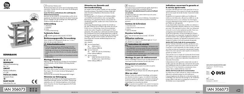 Page 1 de la notice Manuel utilisateur Playtive IAN 306073