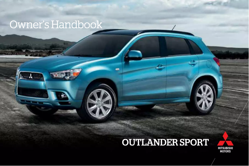 Image de la première page du manuel de l'appareil Outlander Sport (2012)