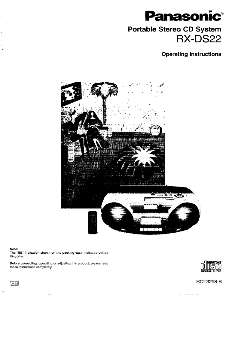 Image de la première page du manuel de l'appareil RX-DS22