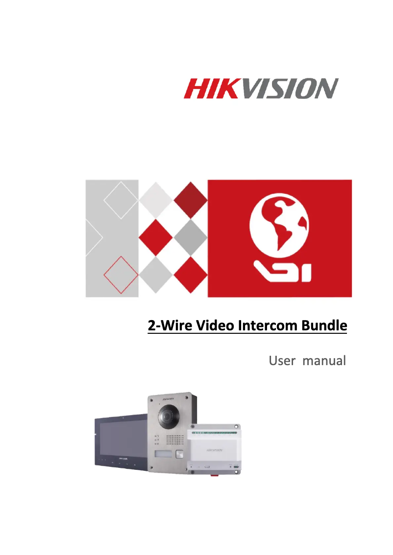 Page n°1 - Mode d'emploi Hikvision DS-KIS701-W-D