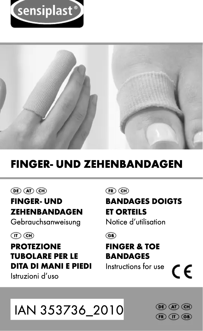 Page n°1 - Manuel utilisateur Sensiplast IAN 337729