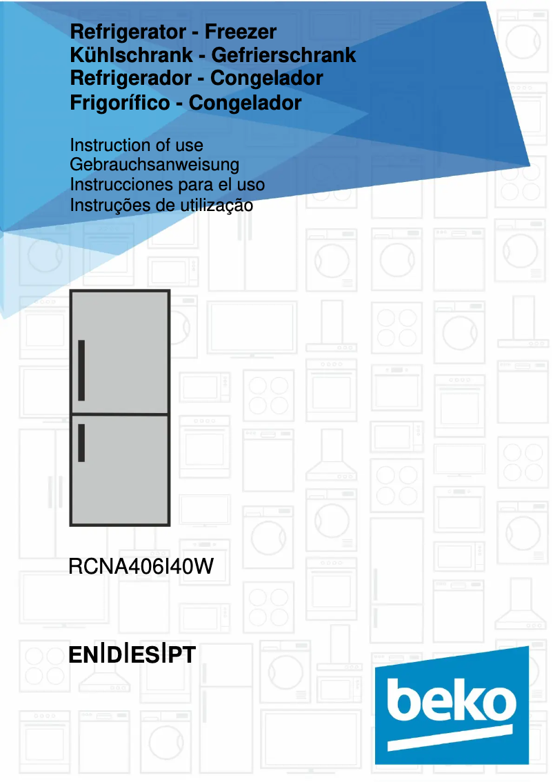 Página 1 del manual Manual de usuario Beko RCNA406I40W