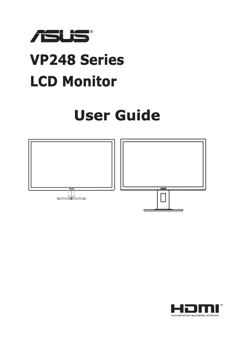 Page n°1 - Manuel utilisateur Asus VP248QGL