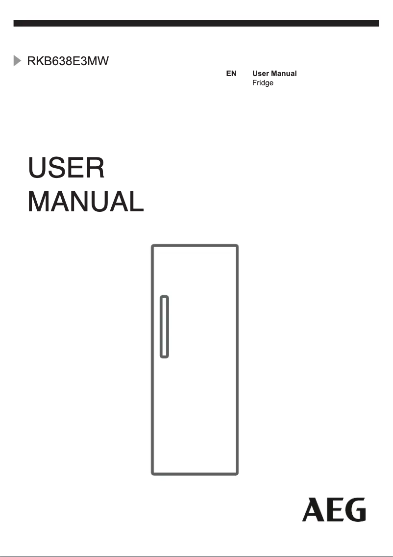 Page 1 de la notice Manuel utilisateur AEG RKB638E3MW