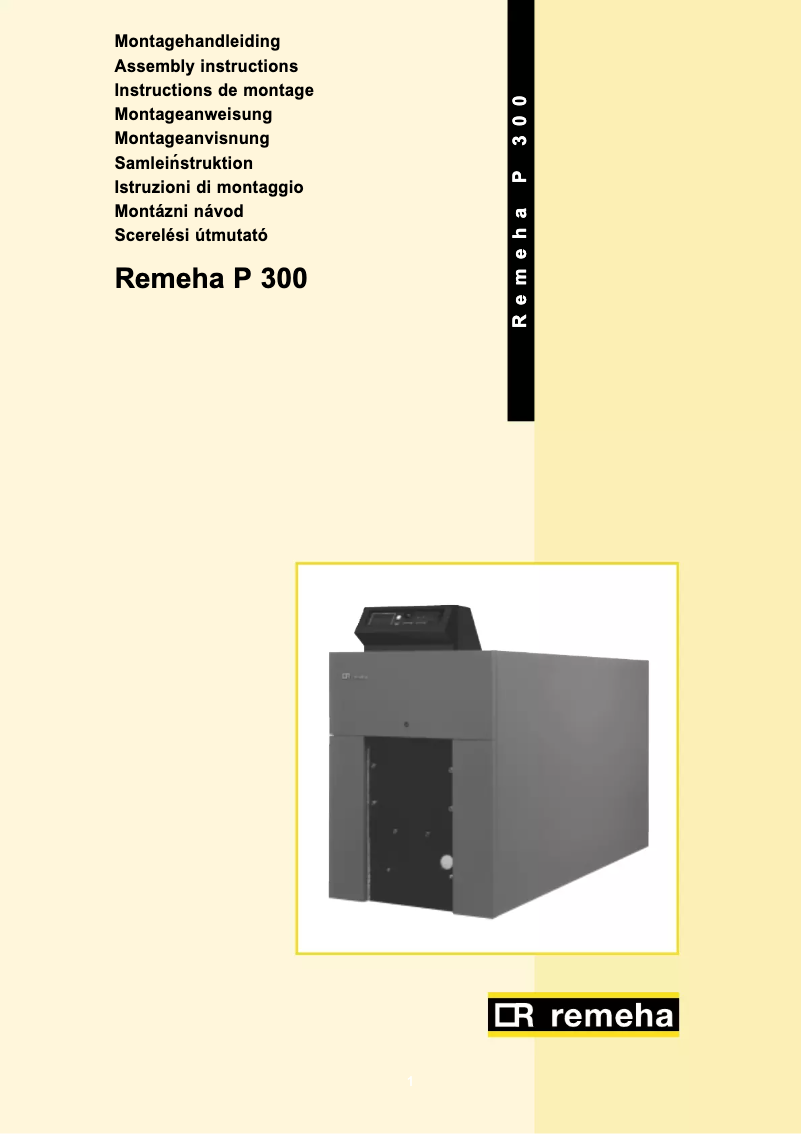 Page 1 de la notice Manuel utilisateur Remeha P 300