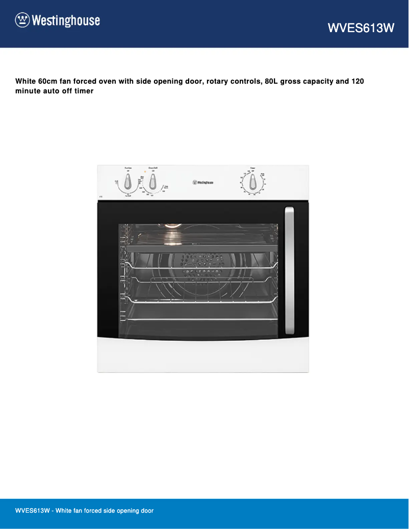 Image de la première page du manuel de l'appareil WVES613W