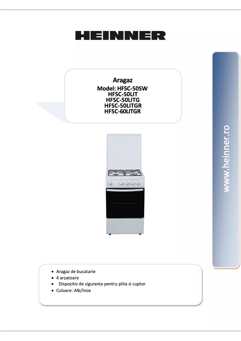 Page n°1 - Manuel utilisateur Heinner HFSC-50LITGR