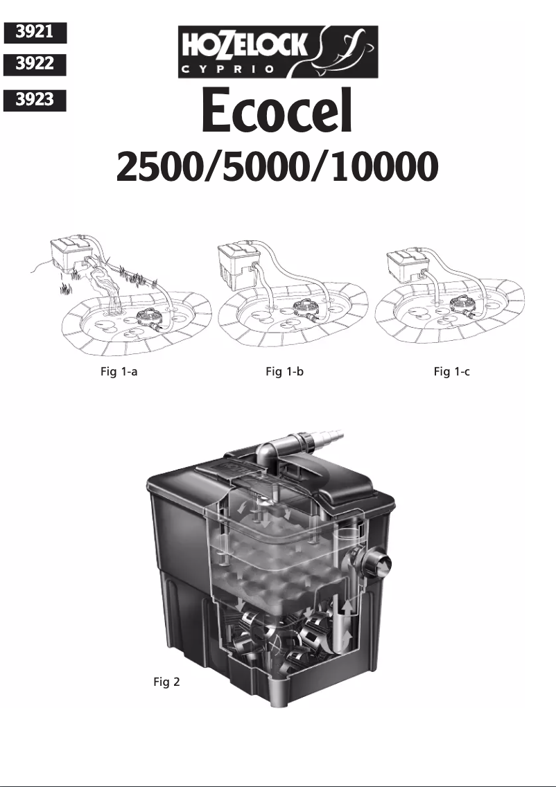 Page 1 de la notice Manuel utilisateur Hozelock 3921