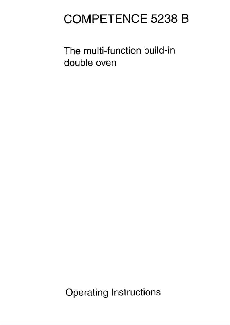 Image de la première page du manuel de l'appareil Competence 5238 B D